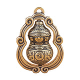 Maxbell Gourd Brass Keychains Small Brass Ornament for Vehicle Car Housewarming