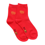 Maxbell Chinese New Year Red Crew Socks Fu Decorative for Sports Bedroom Winter Women