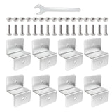 Maxbell 8Pcs Aluminium Bracket for solar Panel Cabins for Caravan RV Nuts Bolt