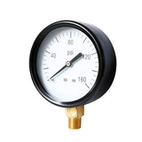 Max 1/4" NPT Pressure Gauge 100mm Dial Pneumatic 0-160 PSI Bottom/Side Mount