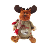 Maxbell Storage Pouch Gift Bag Wrapping Bag Kids Goodies Bag Christmas Treat Bags Elk 25x19cm