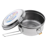 Maxbell Stainless Steel Lunch Box Bento Food Storage Containers Case 14cm Single Layer