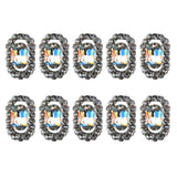 Max 10PCS Glitter Nail Art Rhinestones Tips Diamond Crystal Tips Decoration b