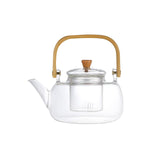 Maxbell High Borosilicate Glass Teapot Clear Kung Fu Tea with Strainer Stovetop Safe