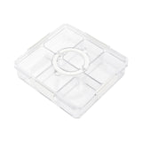 Maxbell Snack Container Fruits Food Storage Box Snacks Reusable Divided Serving Tray