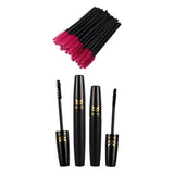 Max Natural Black 3D Curling Eyelash Makeup Mascara & 50 Disposable Applicator MZTZ0059