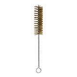 Maxbell Brass Bristles Tube Cleaning Brush Metal Wire Brush for Sink Plumbing Sturdy 30cmx3cm