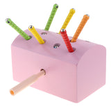 Maxbell Wooden Magnetic Catch Insect Game Toys Kid Montessori Educational Toy Pink