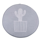 Max Round Carpet Tea Table Living Room Area Rug Kids Play Mat One Cactus 80cm