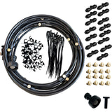 Maxbell Misting Cooling System Water Spray Mist Cooling Misters Black 12m 116Pieces