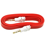 Max 3.5mm Jack Male to Male Audio Cable Cord for Computer Mobile Phone Red