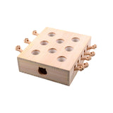 Maxbell Wooden Cat Toys Whack Mole Kitty Catching Maze Box Pet Supplies Interactive Mice Shape