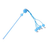 Maxbell Cat Teaser Wand Toy Interactive Toy Chew Toy IQ Improving Kitten Rod Toy Blue