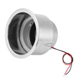 Maxbell Stainless Steel Cup Bottle LED Drink Holder DC12V Light Truck Yacht Blue