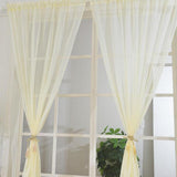 Max Kitchen Curtain Sheer Door Window Voile Beige - 132x213cm - Aladdin Shoppers