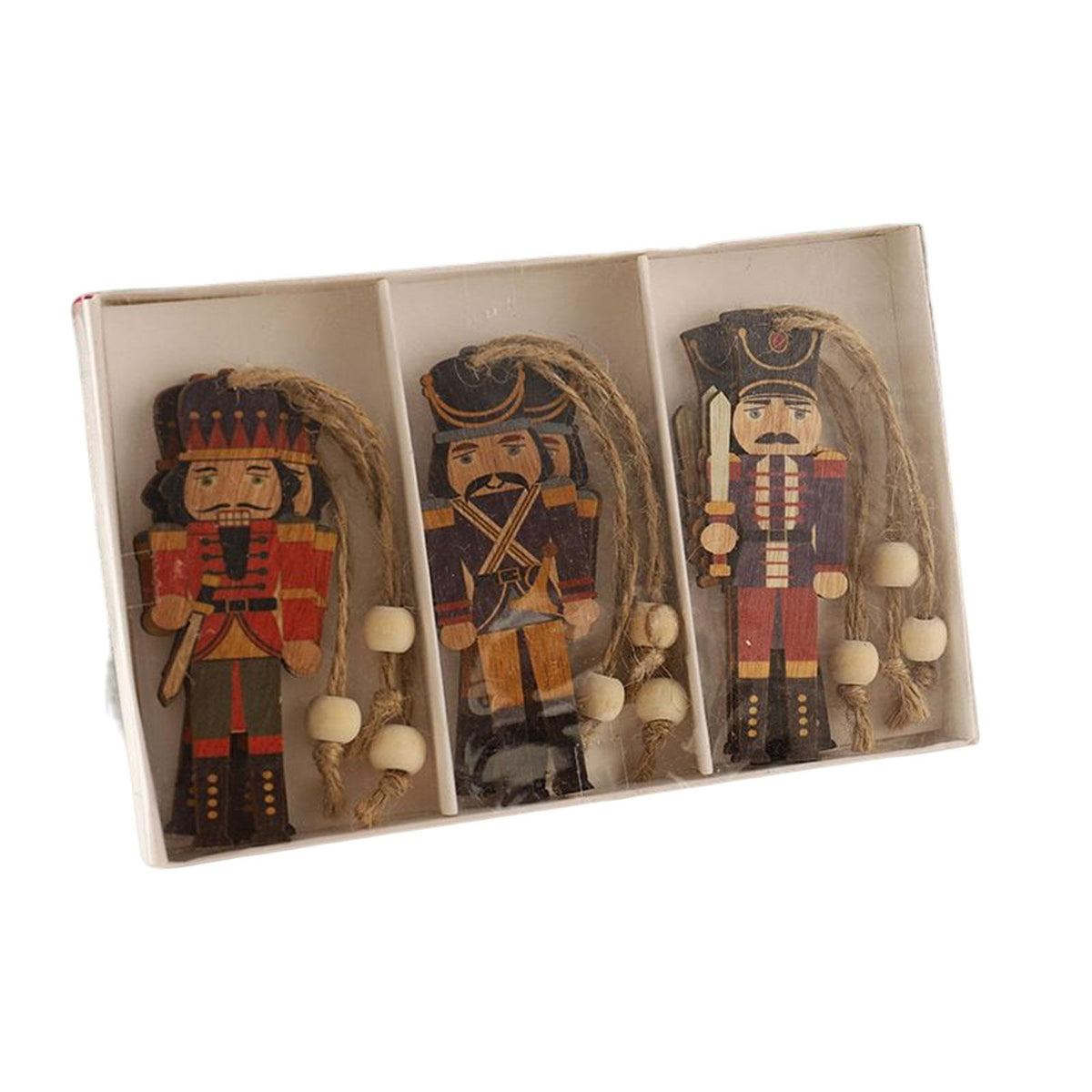 Maxbell 9 Pieces Christmas Nutcracker Ornament Pendant Hanging for Festival Windows style B