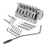 Max Maxb Silver 6 String Left Handed Guitar Tremolo Bridge Assembly for ST SQ Guitar