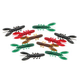Max 10 Pieces Bionic Shrimp Bait Swim Posture Artificial Fishing Lure Multicolor