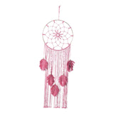 Maxbell Boho Macrame Wall Hanging Pendant Braided Tassel for Home Bedroom Party Pink