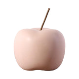 Maxbell Ceramic Apple Figurine Creative Collectible Ornament for Home Cabinet Decor Pink