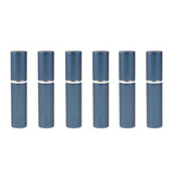 Max 6 Pieces 10ml Refillable Mist Spray Bottle Perfume Pressed Atomizer Blue