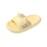 Maxbell Cartoon Cat Slippers Open Toe Summer for Cleaning Showering Swimming Pool Yellow 40-41