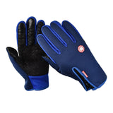 Maxbell Winter Gloves Nonslip Thermal Gloves for Outdoor Running Sports Motorcycle Blue M