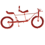 Maxbell Hand Made Metal Craft Bicycle Model Toy Office Desk Home Decor Red