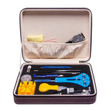 Max 143 Pcs Watch Repair Tool Kit Link Remover Spring Bar Back Case Opener Brown