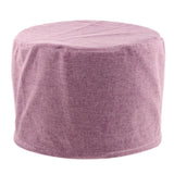 Max Exquisite Cotton Round Stool Cover Fits 28cm / 11inch Dia Footstool Purple