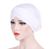 Max Silk Beanie Hat Scarf Chemo Cap Turban Headwear Sleep Hair Wrap Night Bonnet White