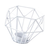 Maxbell Modern Lampshade Metal Light Cage for Living Room Dining Room Farmhouse White