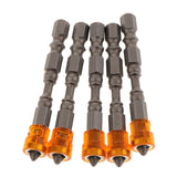 Max 5 in 1 Phillips Cross Screwdriver Bit Set Hex for Drill Screw Driver orange