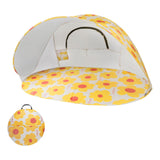 Maxbell Sun Shelter Tent Easy Setup Instant Sunshade for Outdoor Travel Windproof Yellow Flower
