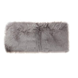 Max 60cmx90cm Sheepskin Fluffy Skin Faux Fur Fake Rug Mat Rugs  Gray