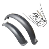 Maxbell Bike Mudguard Front Rear Set Parts Equipment for Mountain Bike beach bikes Gray