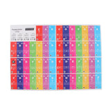 Max Maxb Removable Piano Stickers 37 Keys Keyboard for Kids Learning Colorful