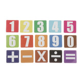 Maxbell English Letters/Number Paste Magnetic Stickers for Kids 15 Numbers 5x5cm