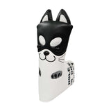 Maxbell Golf Putter Headcover Dog Pattern Club Head Cover Non-Slip Protector Black