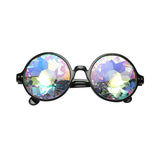 Maxbell Kaleidoscope Rave Glasses Eyewear Prop for Music Festival Holiday Black