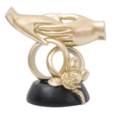 Maxbell Hand Resin Statues Sculptures Hand Gesture Figurines Tabletop Decors Wedding Hold Hand