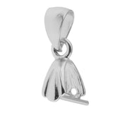 Maxbell 925 Sterling Silver Pinch Clip Bail Clasp Charm Bead Pendant Connector 5.5mm