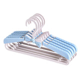 Maxbell Adjustable Kid Hanger Retractable Hanger Clothes Drying Rack for Dress Blue