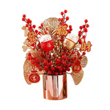 Maxbell Traditional Chinese New Year Ornaments Bonsai for Entryway Desk Home Decor