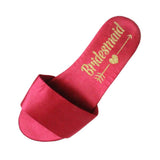 Maxbell Open Toe Wedding Slippers Bride Bridesmaid Party Favor Red EUR 37