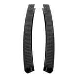 Maxbell 2Pcs Edge Protection Strip Longboard Bumper Skateboard Deck Guards Protector Black