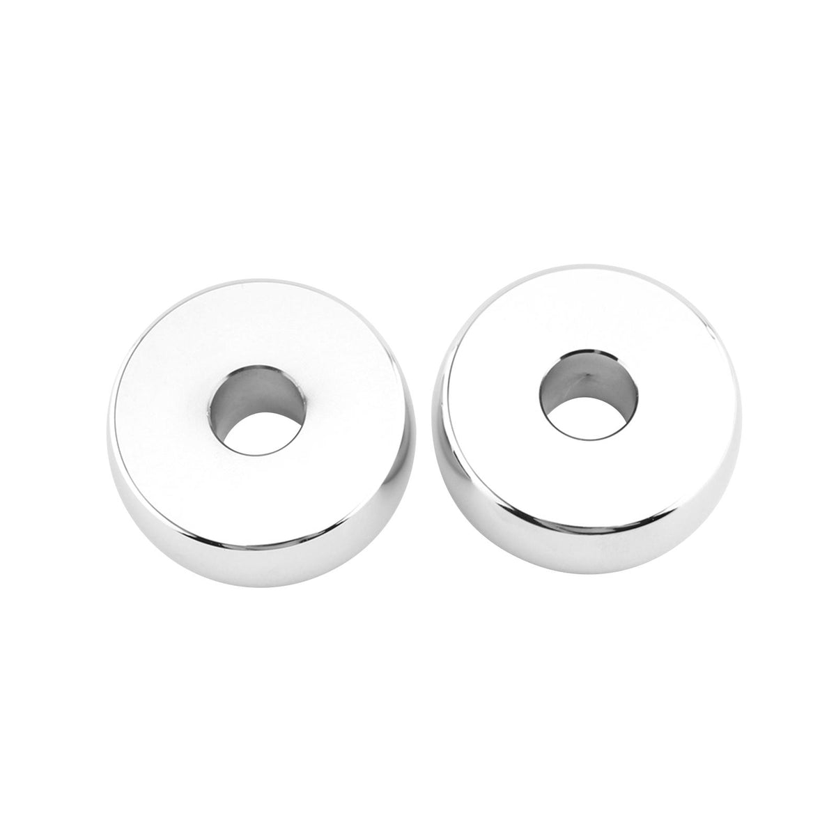 Maxbell 2Pcs Motorcycle Handlebar Risers for Harley Davidson Fxdl Dyna Lowrider Silver