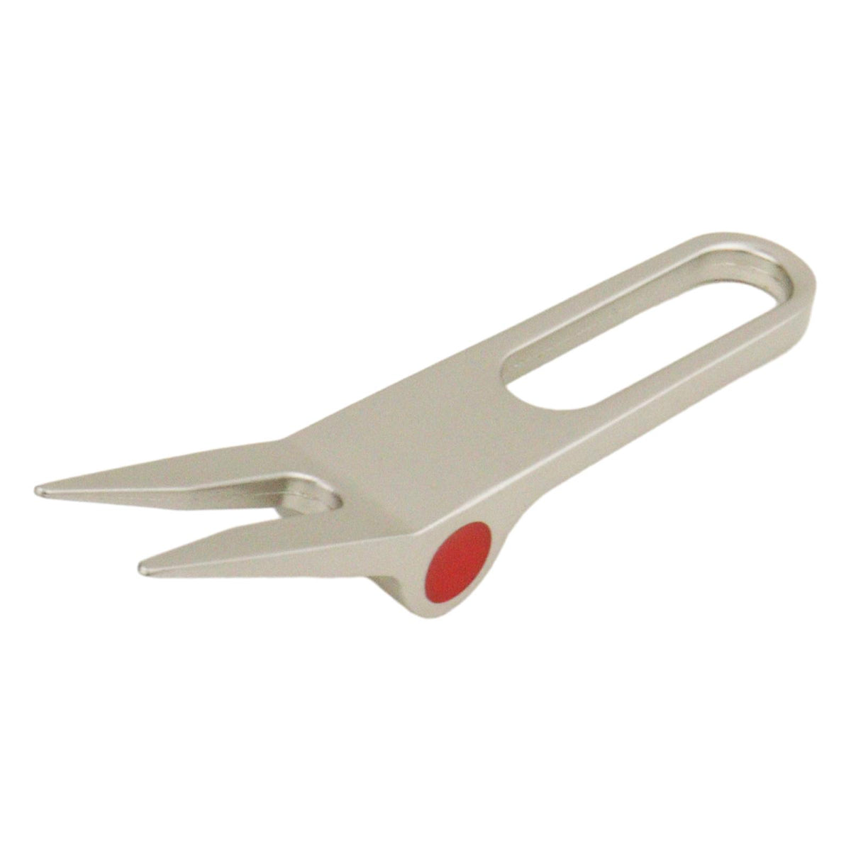 Maxbell Golf Divot Tool Compact Portable Putting Green Fork for Outdoor Golfer Gifts silver
