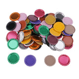 Maxbell 100 Piece Flattened Bottle Caps for DIY Hair Bows Pendant Craft Multicolor 2
