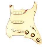 Maxbell Mirror Surface Prewired 3 Single Coil Pickguard SSS for Fender Guitar Gold